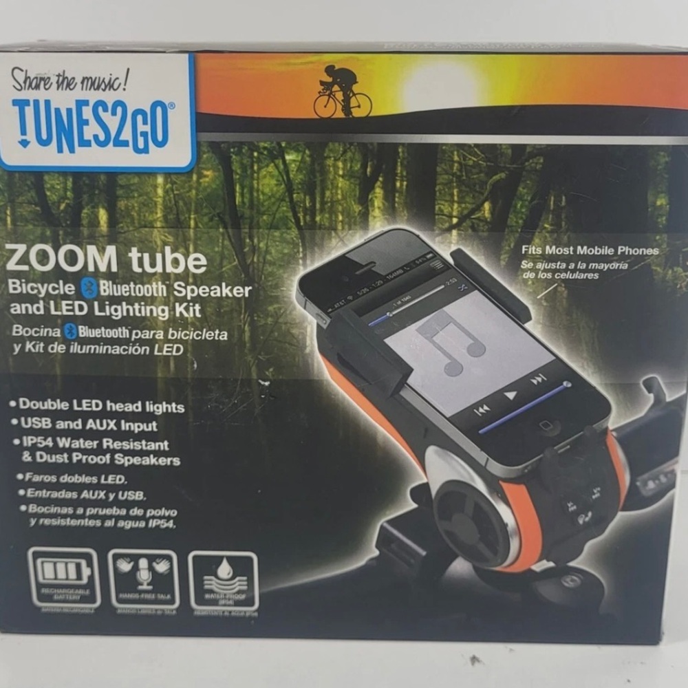 Electric bike Bicycle Bluetooth Speaker phone Mount LED head light giant Trek